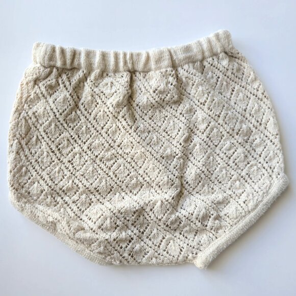 Zara Baby 2pc Crochet Knit Set - Cardigan & Bloomer Shorts - Size 3-6 Months - Picture 7 of 9